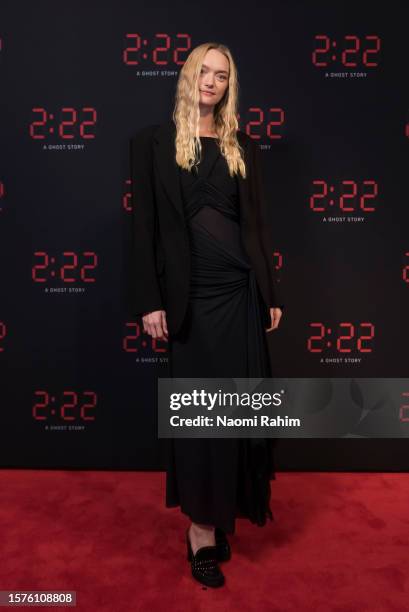 Gemma Ward attends the opening night of "2:22 - A Ghost Story" at Her Majesty's Theatre on July 28, 2023 in Melbourne, Australia.