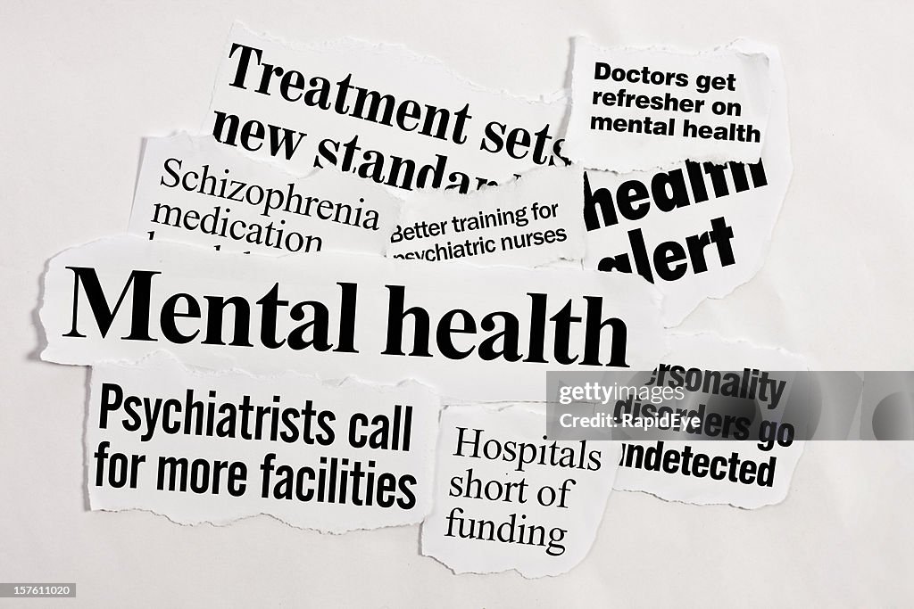 Headlines about mental health