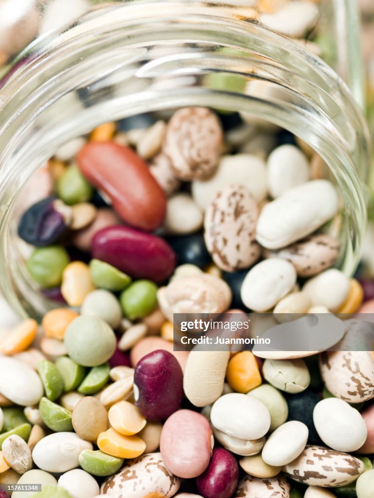 Assorted organic beans