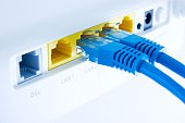 Internet connection with router