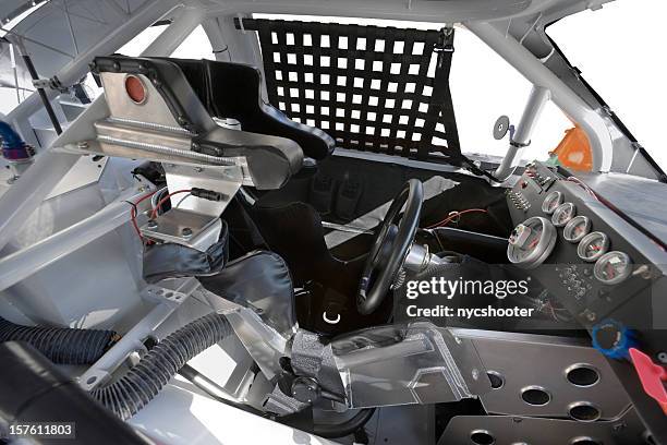 stock car cockpit safety cage - auto cockpit bildbanksfoton och bilder