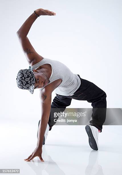 breakdancer on his toes - hip hop culture stock pictures, royalty-free photos & images