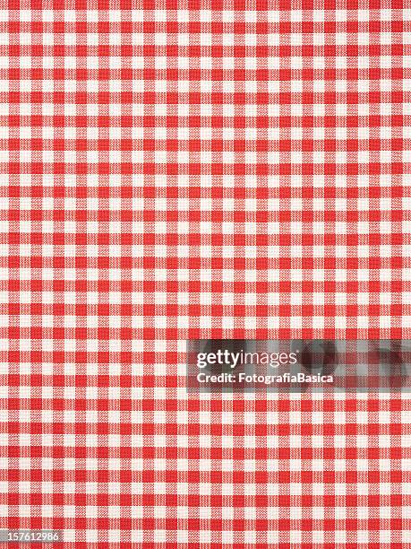 checkered cloth pattern - tablecloth background stock pictures, royalty-free photos & images