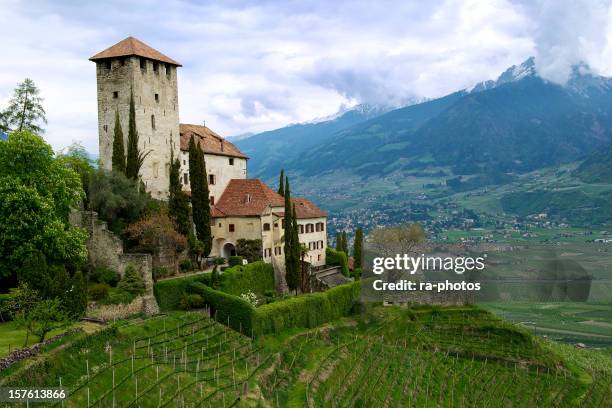 castle in south tyrol - alto adige stock pictures, royalty-free photos & images