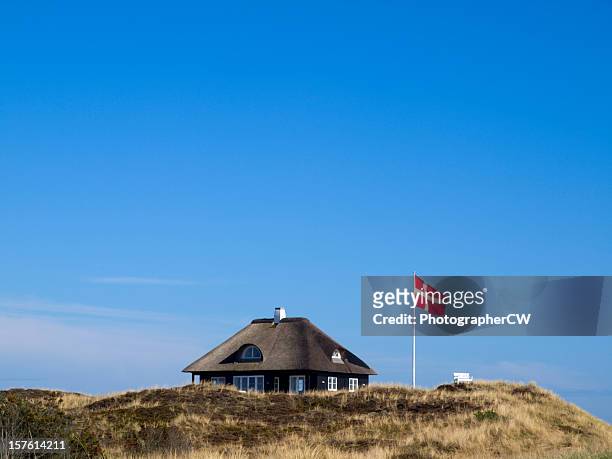 tipico danese cottage - danimarca foto e immagini stock