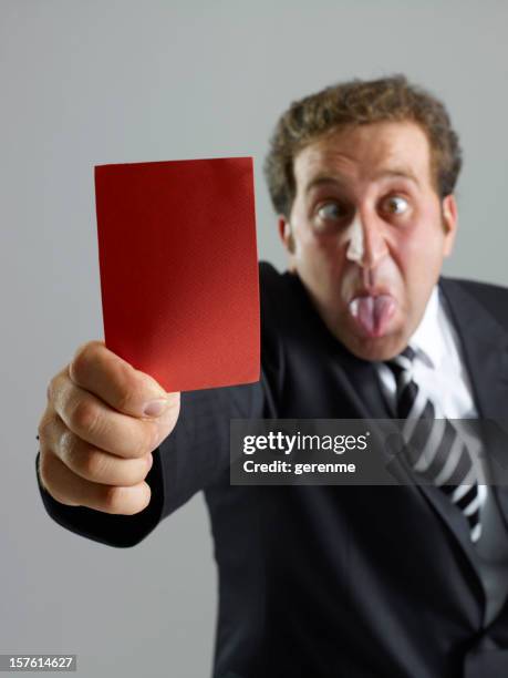 red card - out of bounds sport stock pictures, royalty-free photos & images