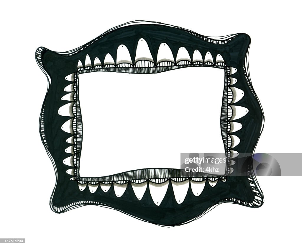 Weirdos Frame Weird Abstract Drawing Frame High-Res Vector Graphic - Getty Images