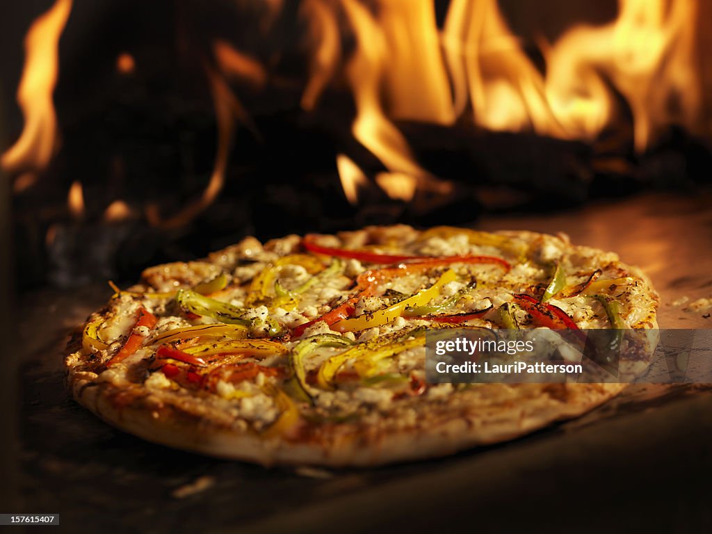 Pizza in a Wood Burning oven