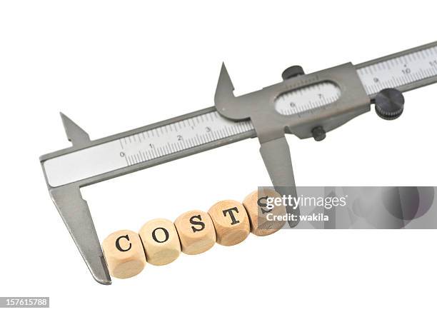 measurement of costs - word of mouth stock pictures, royalty-free photos & images