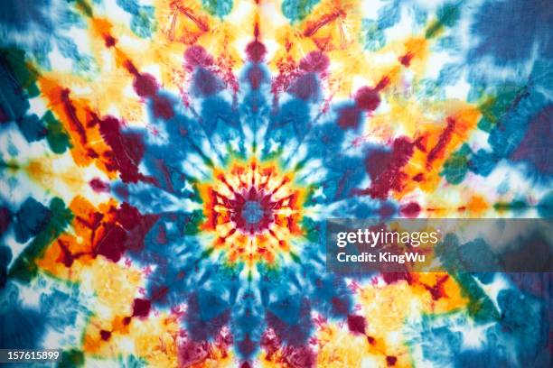 abbindebatik farbe - abbindebatik stock-fotos und bilder