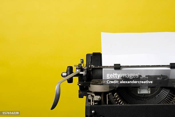 antique typewriter - author stock pictures, royalty-free photos & images
