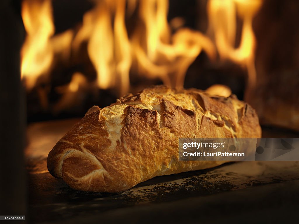 Sourdough Bread in a Wood Burning oven