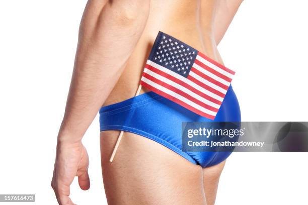 american boy butt - young men in speedos stock pictures, royalty-free photos & images