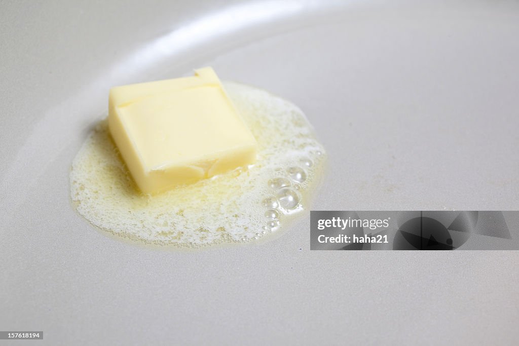 Butter Melting in Pan
