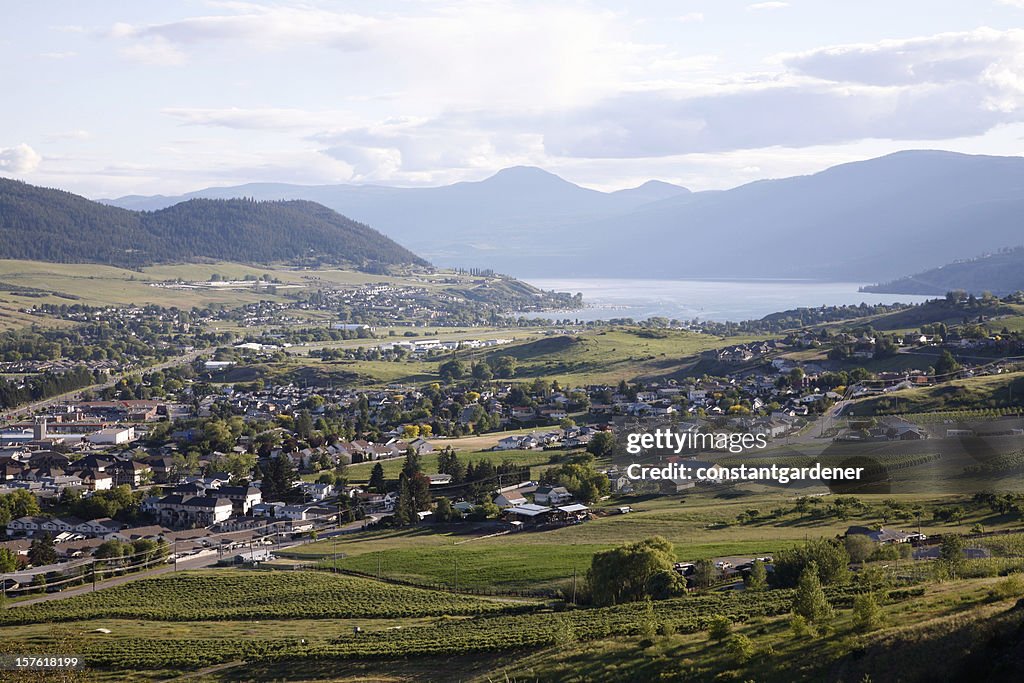 Vernon British Columbia Evening From Turtle Mountain