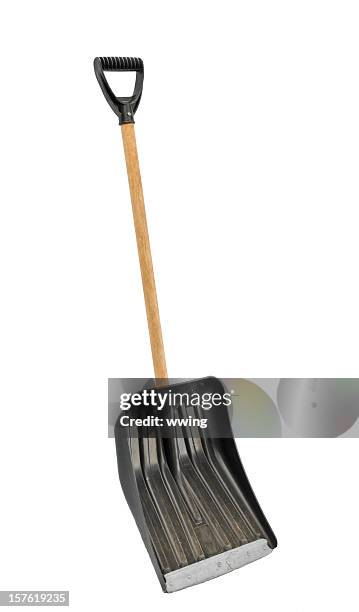 snow shovel - snow shovel stock pictures, royalty-free photos & images