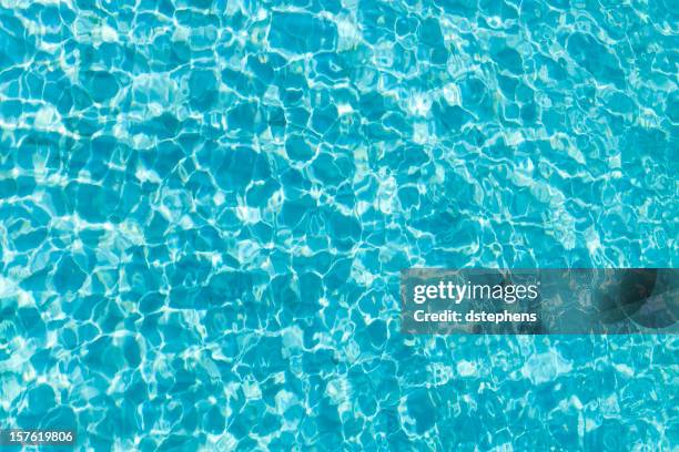 wave pattern background - swimming pool top view stock pictures, royalty-free photos & images