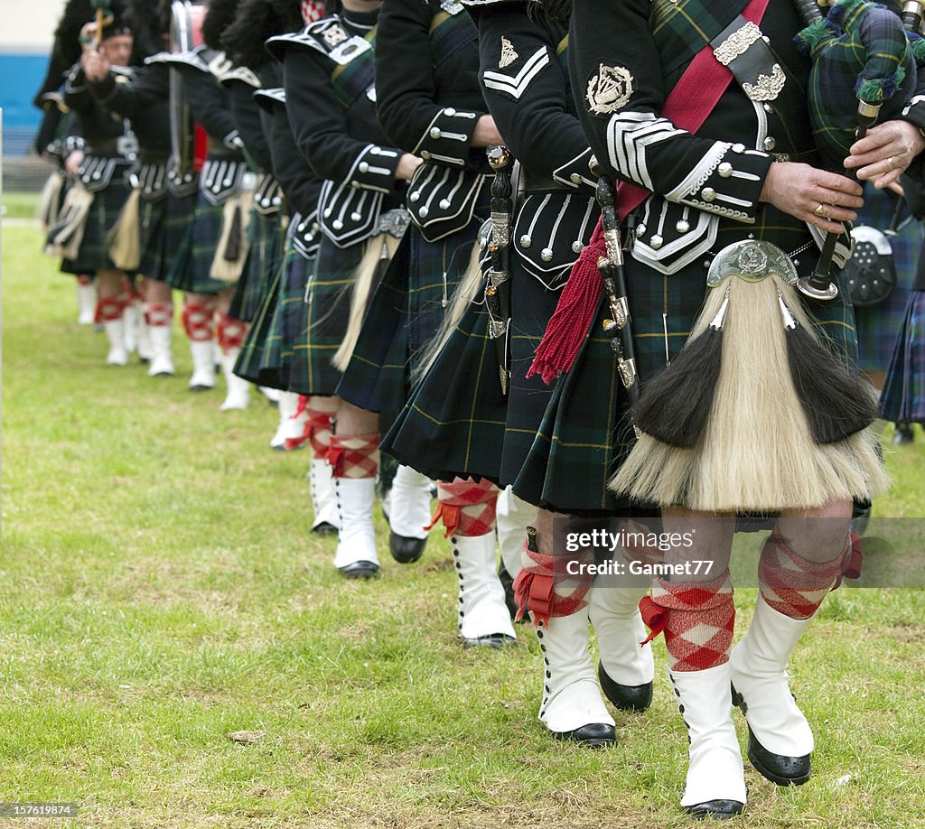 Pipers in a Marching Band, Scotland