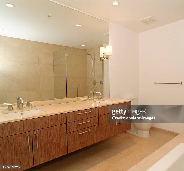 luxury designer bathroom - bathroom mirror 個照片及圖片檔