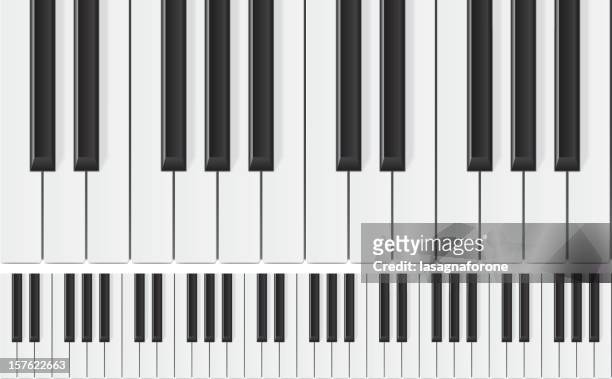 ピアノシームレスな - ピアノ　鍵盤点のイラスト素材／クリップアート素材／マンガ素材／アイコン素材