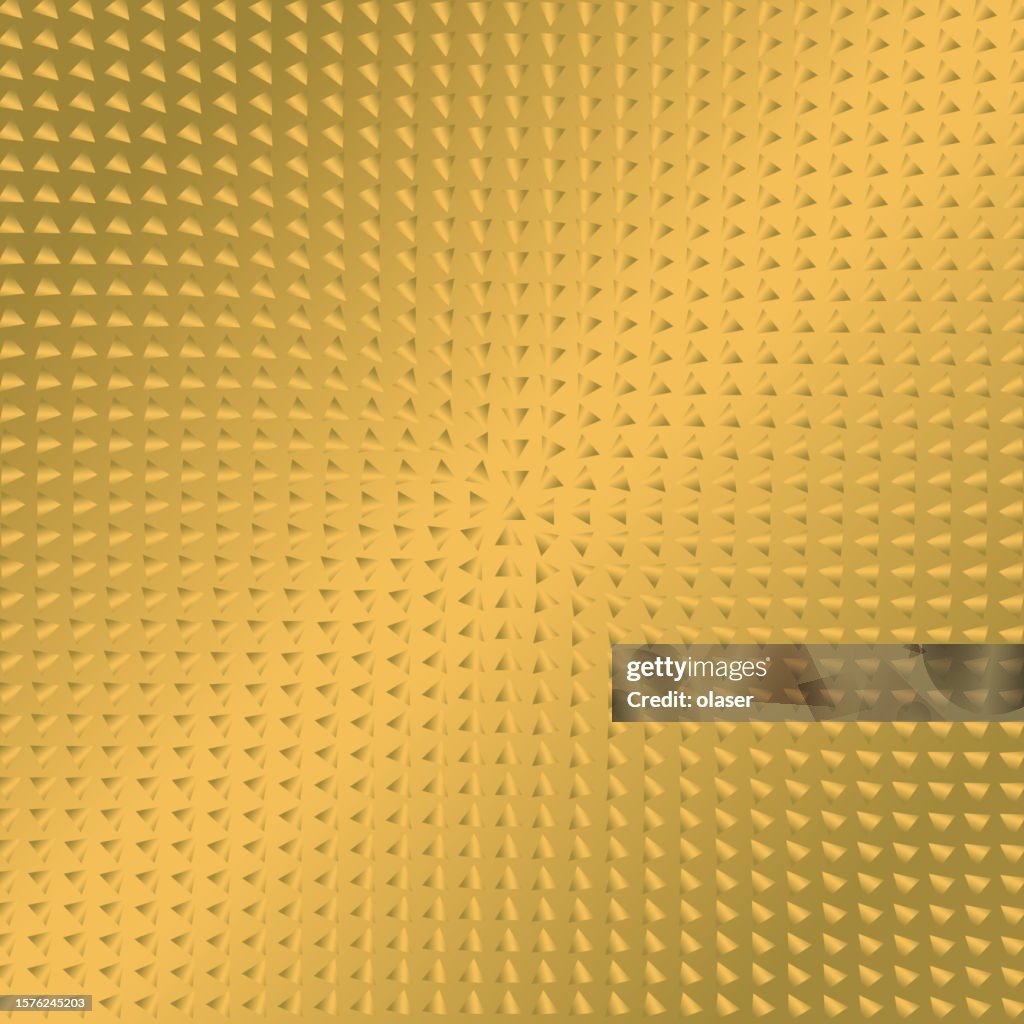 Golden triangles in matrix pattern