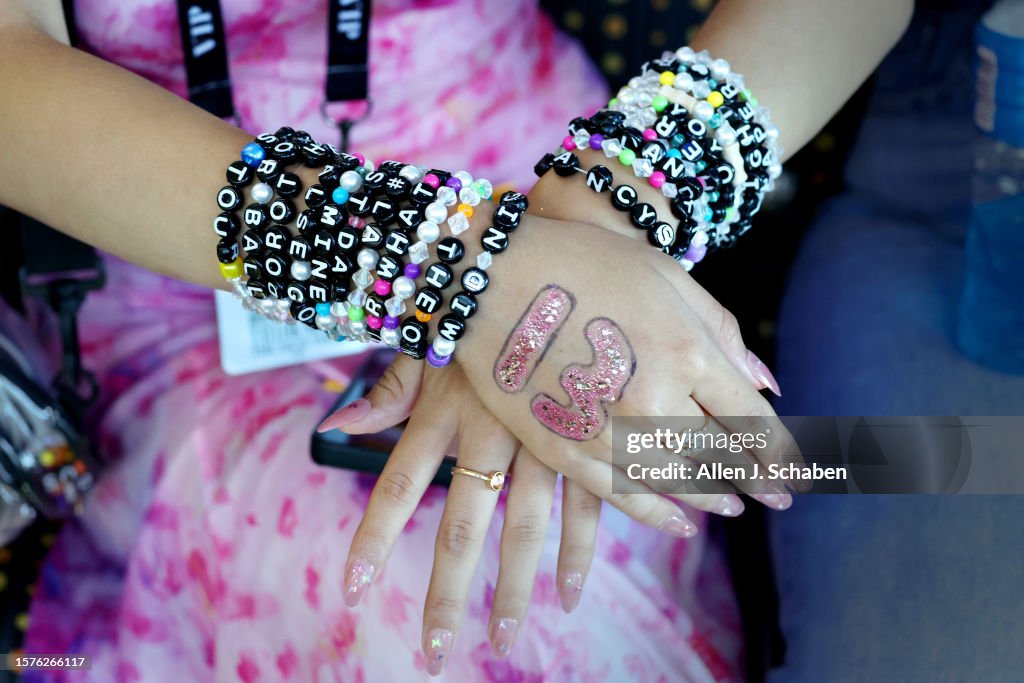 Taylor Swift fans board busses to SoFi to see the first night of her sold-out concert