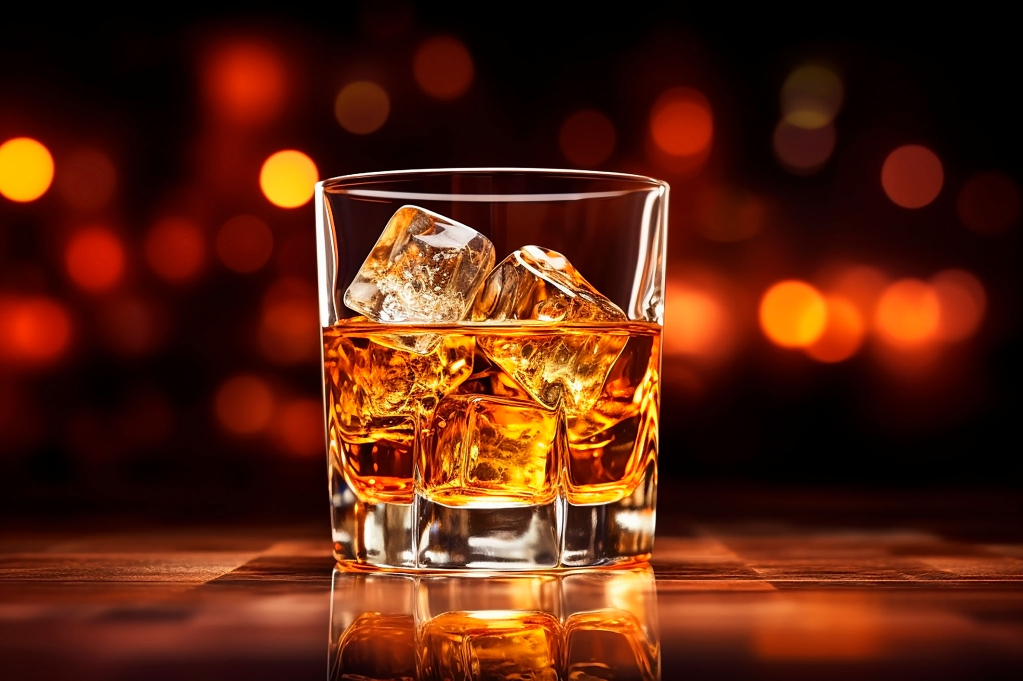 ice cubes cocktails