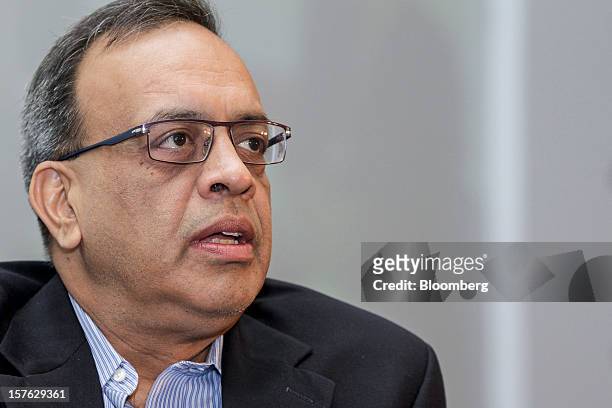 Alok Agarwal, chief financial officer of Reliance Industries Ltd., speaks during the PwC CFO Conclave in Mumbai, India, on Wednesday, Dec. 5, 2012....