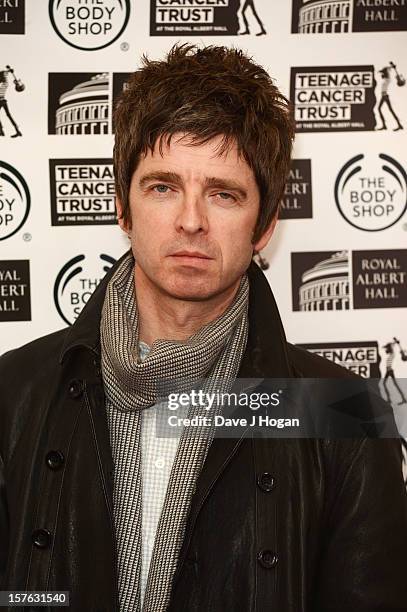 Noel Gallagher attends the press conference to announce the line up for Teenage Cancer Trust 2013 at Royal Albert Hall on December 5, 2012 in London,...