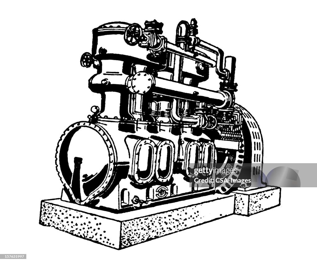 Large Engine High-Res Vector Graphic - Getty Images