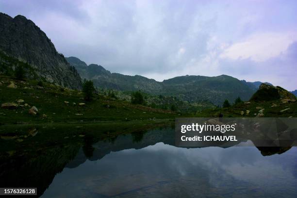 mountain lake and landscape italy - piémont stock pictures, royalty-free photos & images