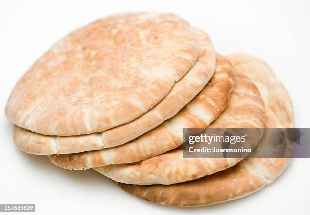 pita bread - pitta bread stock pictures, royalty-free photos & images