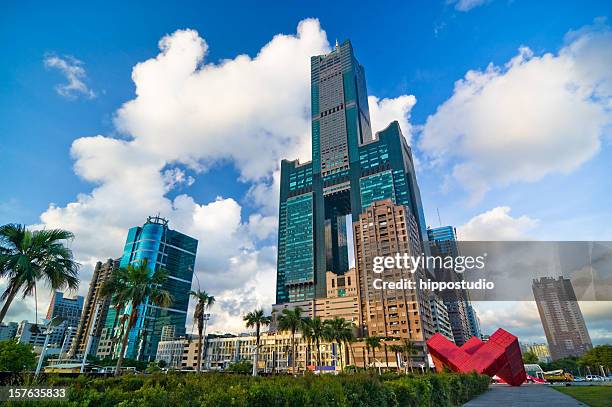 tallest building in kaohsiung - kaohsiung stock pictures, royalty-free photos & images