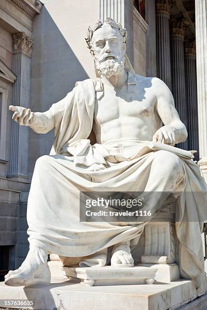 philosopher xenophon - statue stock pictures, royalty-free photos & images