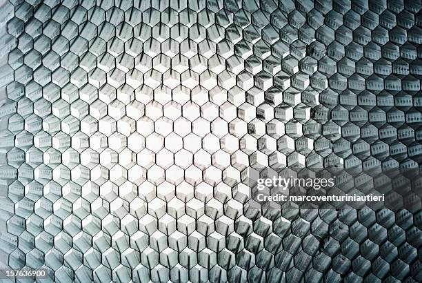 honeycomb panel close-up, abstract texture with light - repetition industry stock pictures, royalty-free photos & images