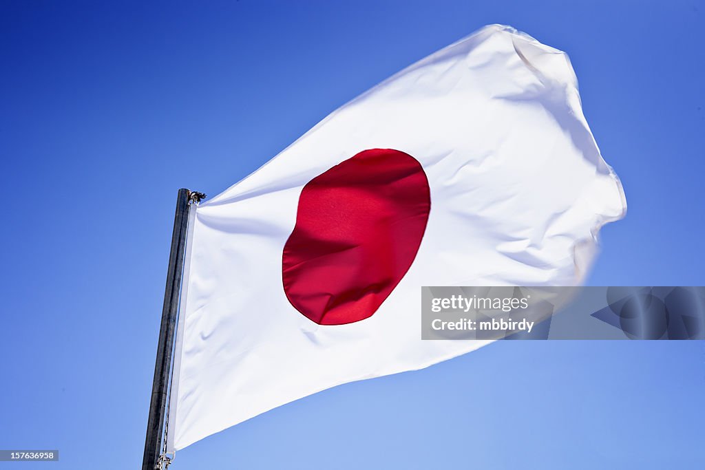 Japanische Flagge am Nordpol