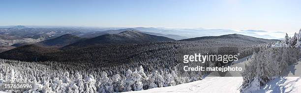 view from killington peak - vermont stock pictures, royalty-free photos & images