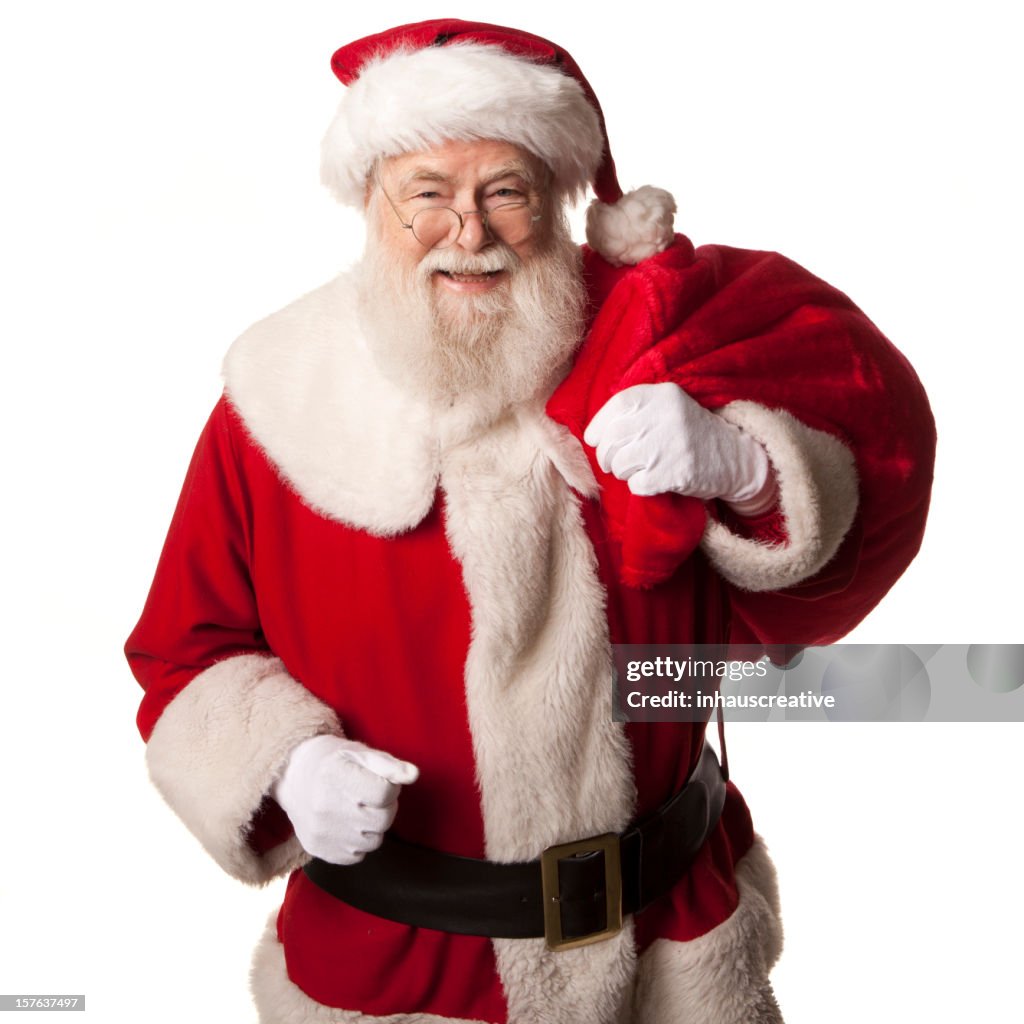 Pictures of Real Santa Claus Has A Gift Bag
