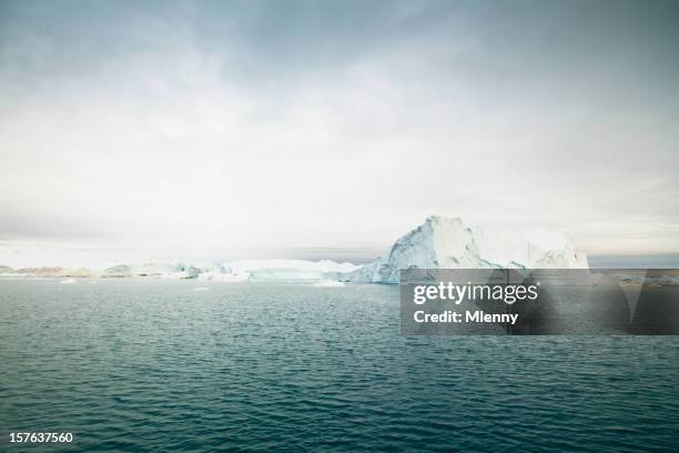 greenland icefjord arctic icebergs - istäcke bildbanksfoton och bilder