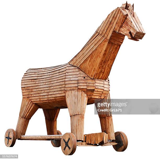 troy horse - trojan stock pictures, royalty-free photos & images