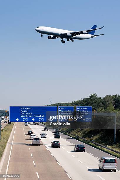 motorway a5, frankfurter kreuz - germany - hanover germany 個照片及圖片檔