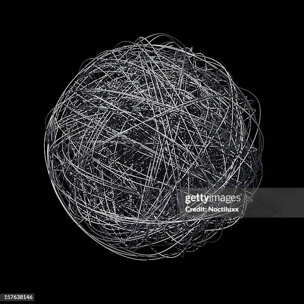 metal wire ball - wire balls stock pictures, royalty-free photos & images