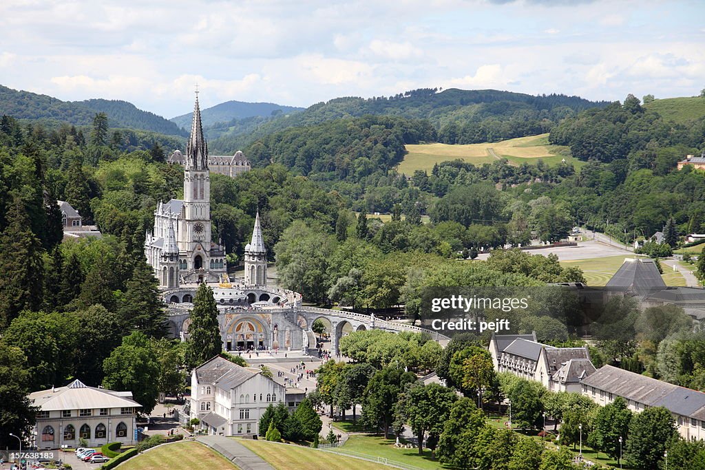 Basilica of the Rosary and Superior in Lourdes, France