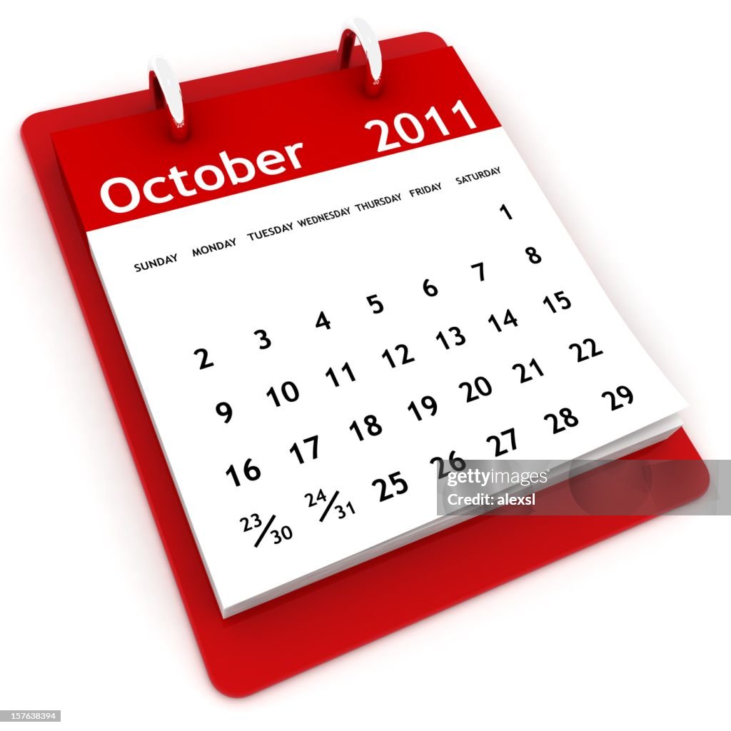 October 2011 Calendar October 2011