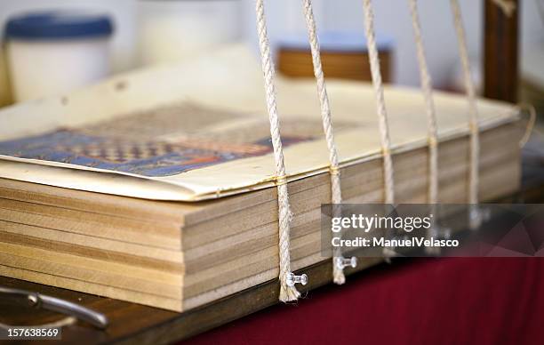 Old Bookbinding Old Book Binding Photos and Premium High Res Pictures - Getty Images