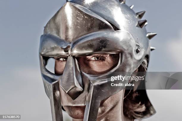 gladiator - gladiator armour stock pictures, royalty-free photos & images