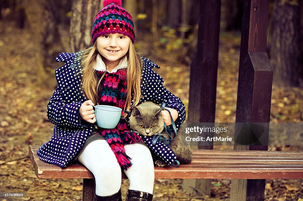 Autumn park scene