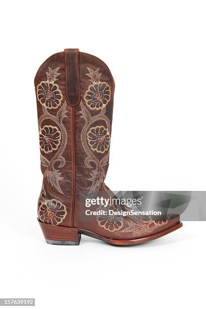 cowboy boot (xxxl) - cowboy boot stock pictures, royalty-free photos & images