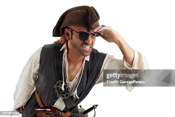 pirate searching - one eyed stock pictures, royalty-free photos & images