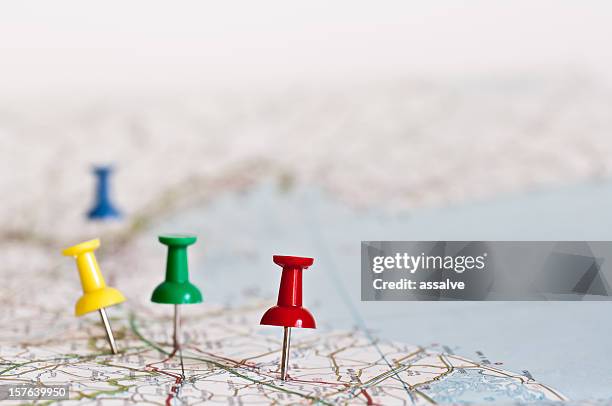 la prochaine destination - carte routière photos et images de collection